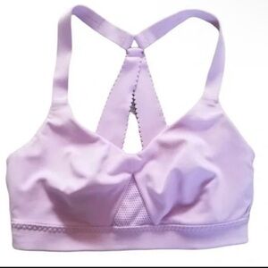 Athleta, Chakra Scalloped Sports Bra, Lavender, Small